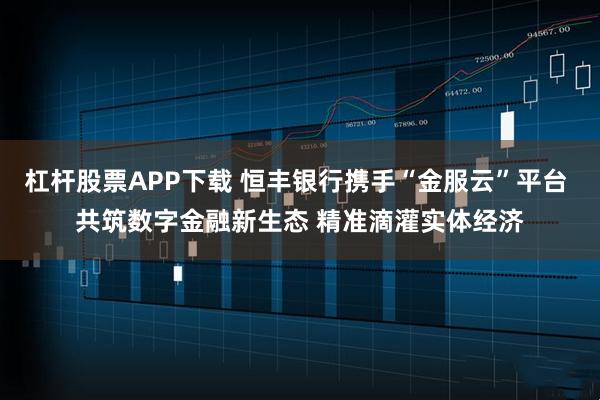 杠杆股票APP下载 恒丰银行携手“金服云”平台 共筑数字金融新生态 精准滴灌实体经济